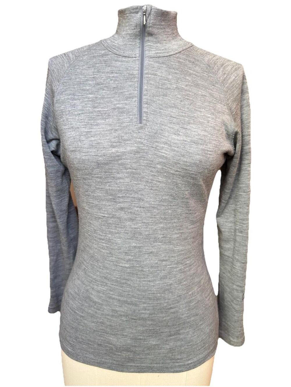 66 North Iceland 100% Marino Wool 3/4 Zip Sweater Top Base Layer Sz Xs